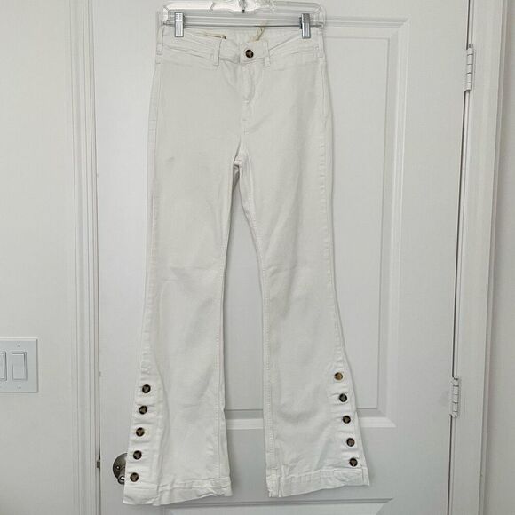 Anthropologie Pilcro and the Letterpress High Rise Bootcut jeans size 27 in whit - Picture 2 of 5